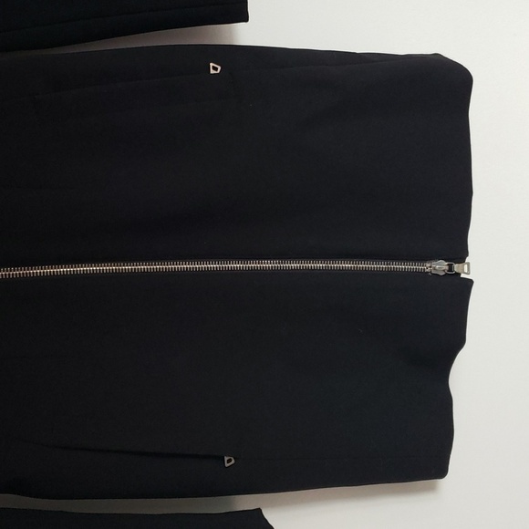 PRADA black zippered long coat xs 38eu - Picture 3 of 16